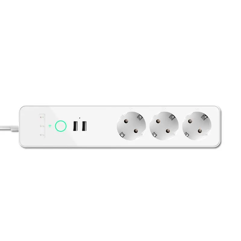 

400W 16A Smart Electrical Socket Adaptor WIFI Power Strip APP Remote Control Plug with 2 USB Output WiFi IEEE 802.11B /G /N