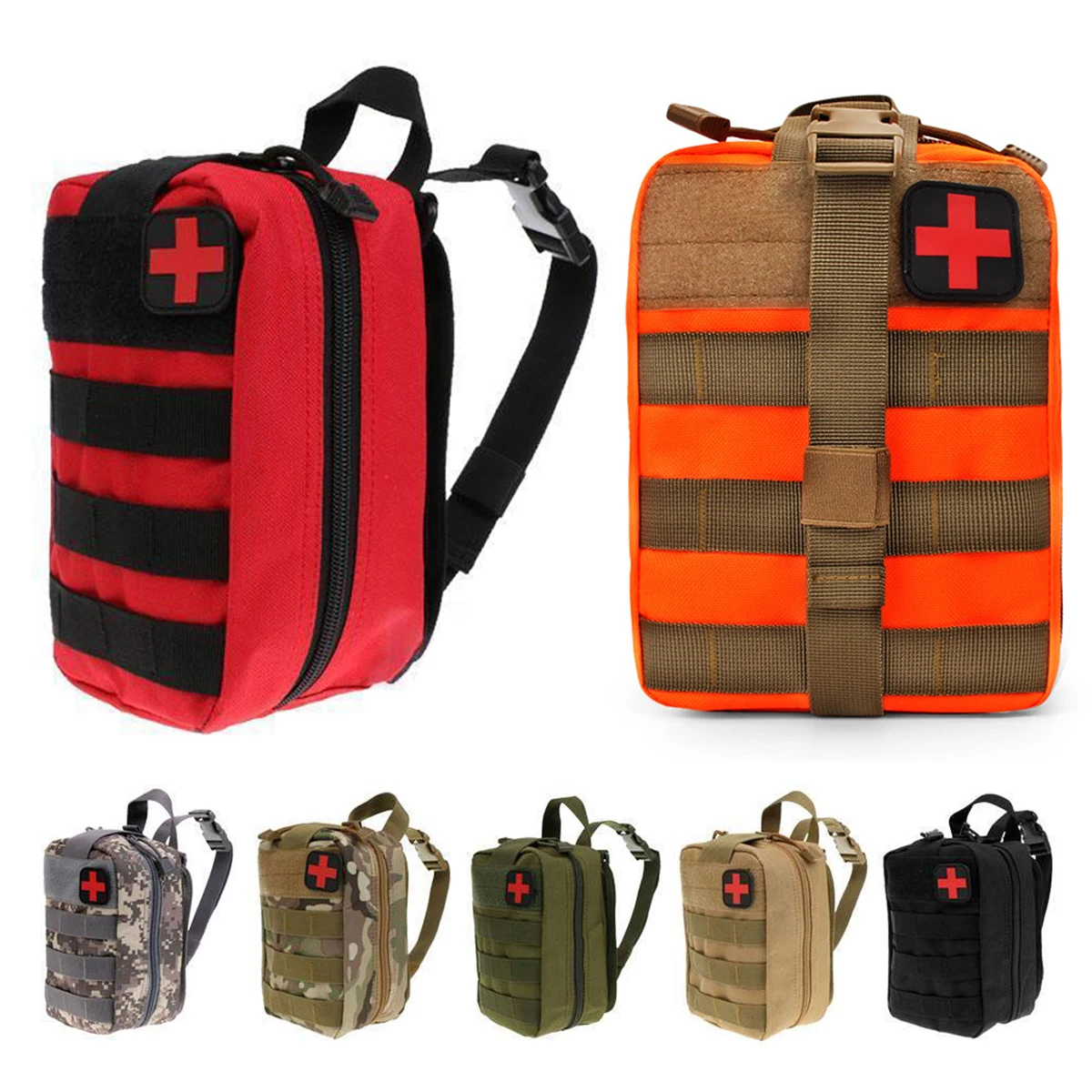 

Mayitr Waterproof First Aid Bag Molle Medical EMT Cover Outdoor Hunting Emergency Military Pouch Utility Bag