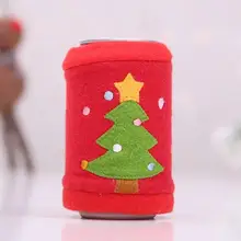 Милый узор наряд настольные украшения Рождество, вечерние мульти Рождество бутылка для напитков Обложка подарок