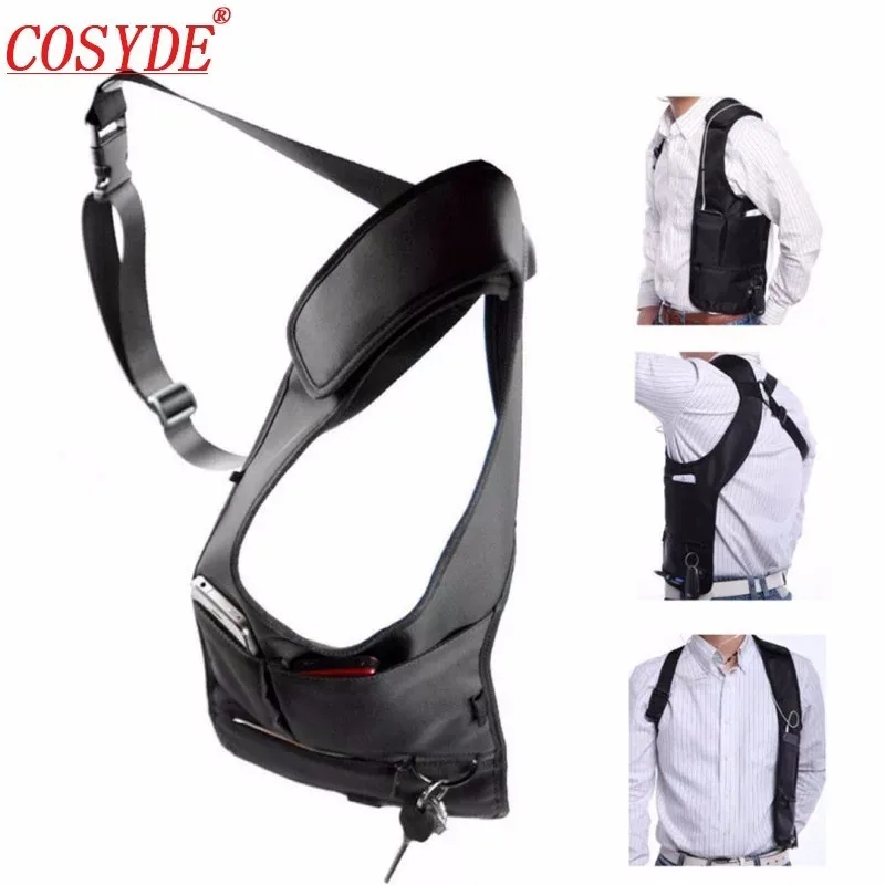 Hot Anti Theft Hidden Underarm Shoulder Bag Holster Waist Nylon Men Phone Pouch Anti Theft Waist Bag Hidden Underarm Bags