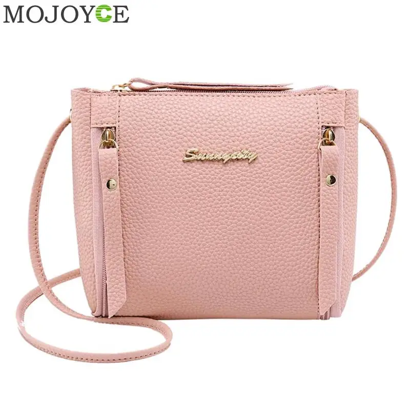 الأزياء عارضة الهاتف عملة حقيبة كتف صغيرة المرأة بو الجلود حقيبة ساع الصلبة مخلب سستة Crossbody البسيطة حقيبة 2019
