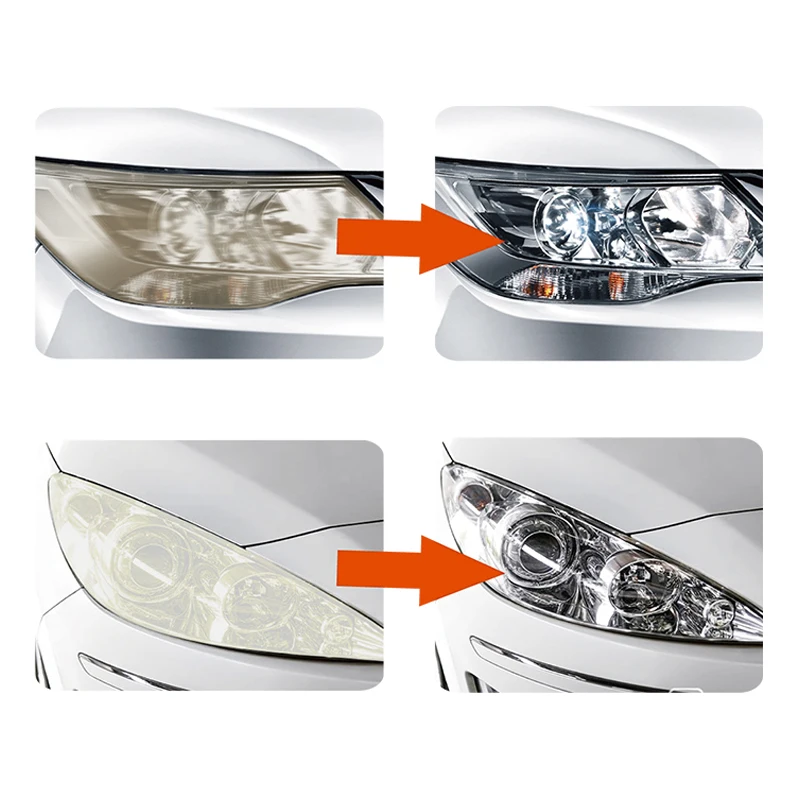  Visbella Headlight Restoration System Repair Kit DIY Headlamp Brightener Car Care Repair kit Lamp L
