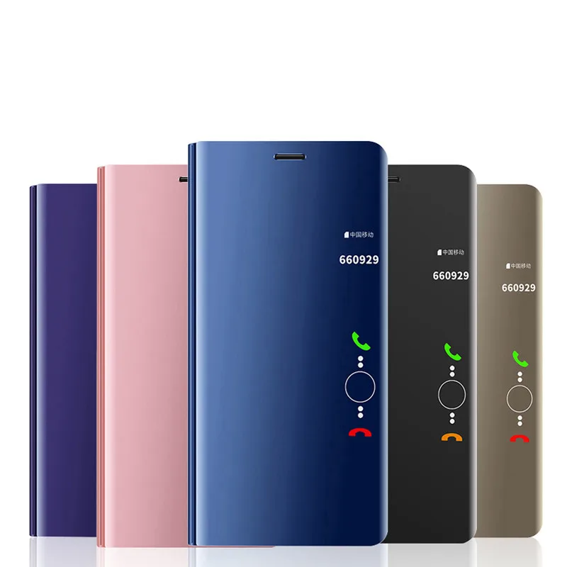 Чехол для Huawei Y5 Y6 Y7 Y9 Prime 2018 умный зеркальный прозрачный чехол Honor 8 9 10 Lite 7A 7C Pro флип