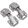 10pcs/set  3in Bridge Shaped Spring Frog Cabinet Closet Door Hinges No Drilling Hole Furniture Hardware Kitchen Cabinet Support ► Photo 1/6