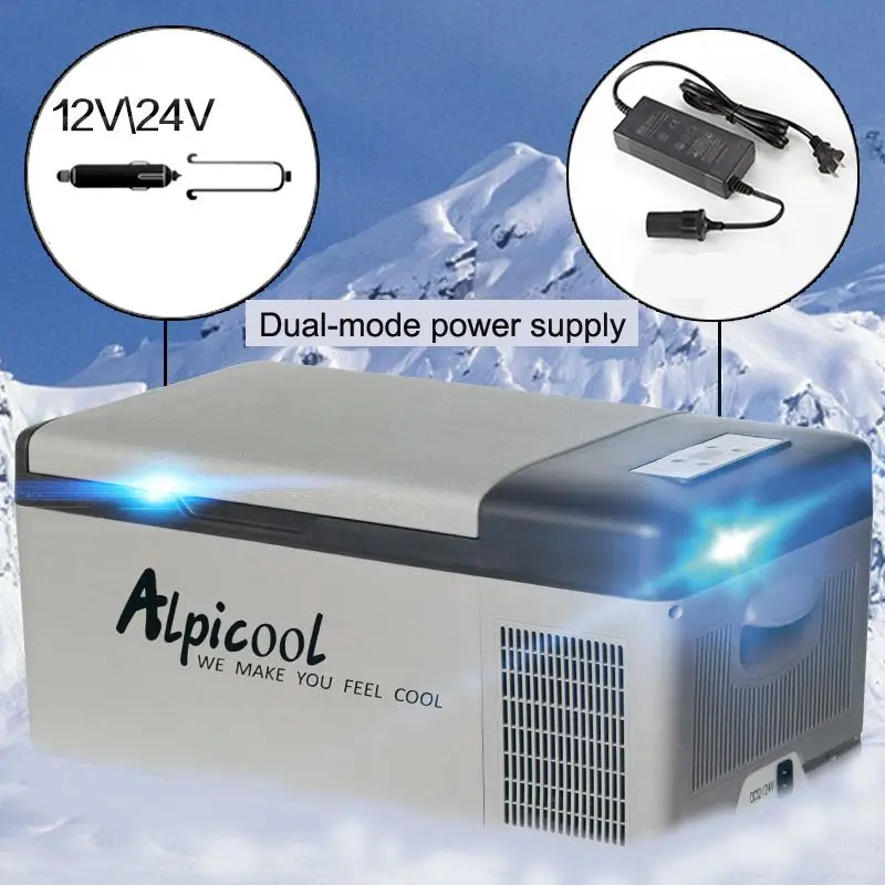 

12V / 24V Portable Fridges App Control 15L Car Refrigerator -20 Degrees Cooler Compressor Dormitory Home Camping Mini Freezer