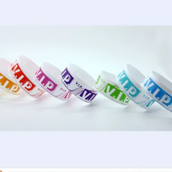 

100 Pieces Waterproof Disposable Tyvek paper Wrist Band toy for Events Swimming Plain Color Cheap Tyvek Paper Wristband Toy