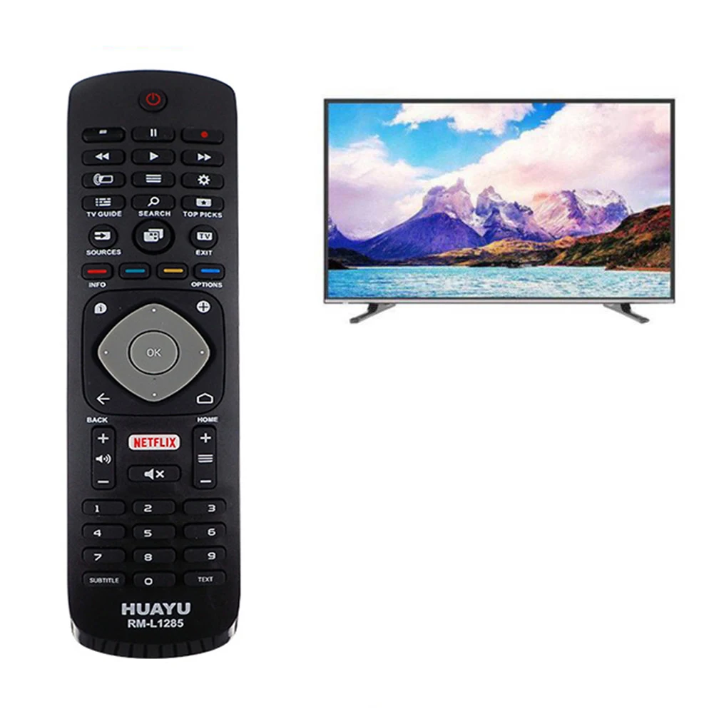 HUAYU универсальный пульт дистанционного управления Rm L1285 для Philips Lcd/Led/Plasma Tv +
