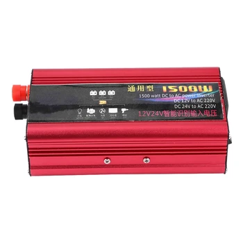 

1500W Car Power Inverter USB Charger Converter Adapter Modified Sine Wave DC 12V/24V to AC 220V accesorios automovil New arrives