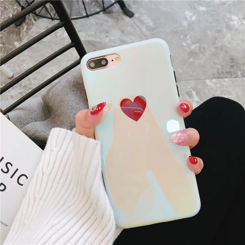 Простой Любовь чехол для IPhone X 6 XS 6S 7 8 XR MAX Blu Ray Plus мягкие все включено