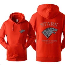 Игра престолов House Stark буквы Толстовки с принтом Для мужчин 2018