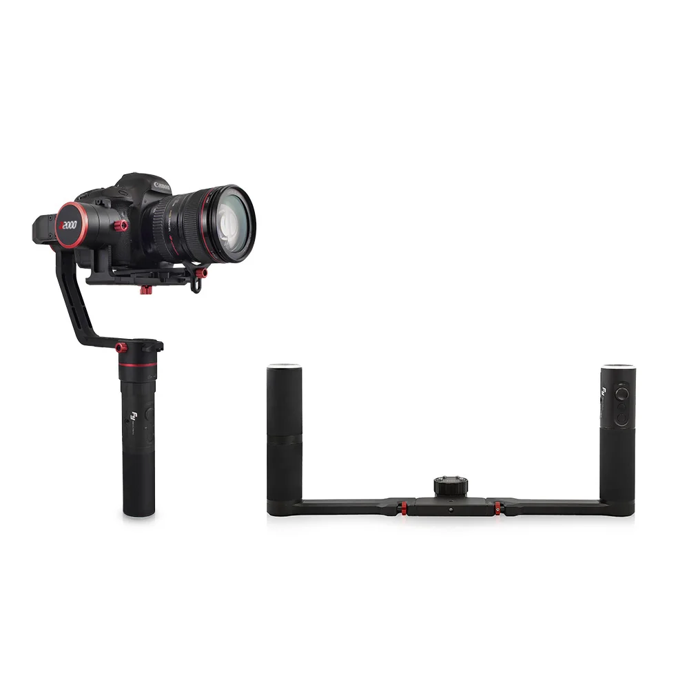 3 осевой шарнирный Стабилизатор камеры FeiyuTech A2000 двойная ручная ручка для Canon 5D SONY