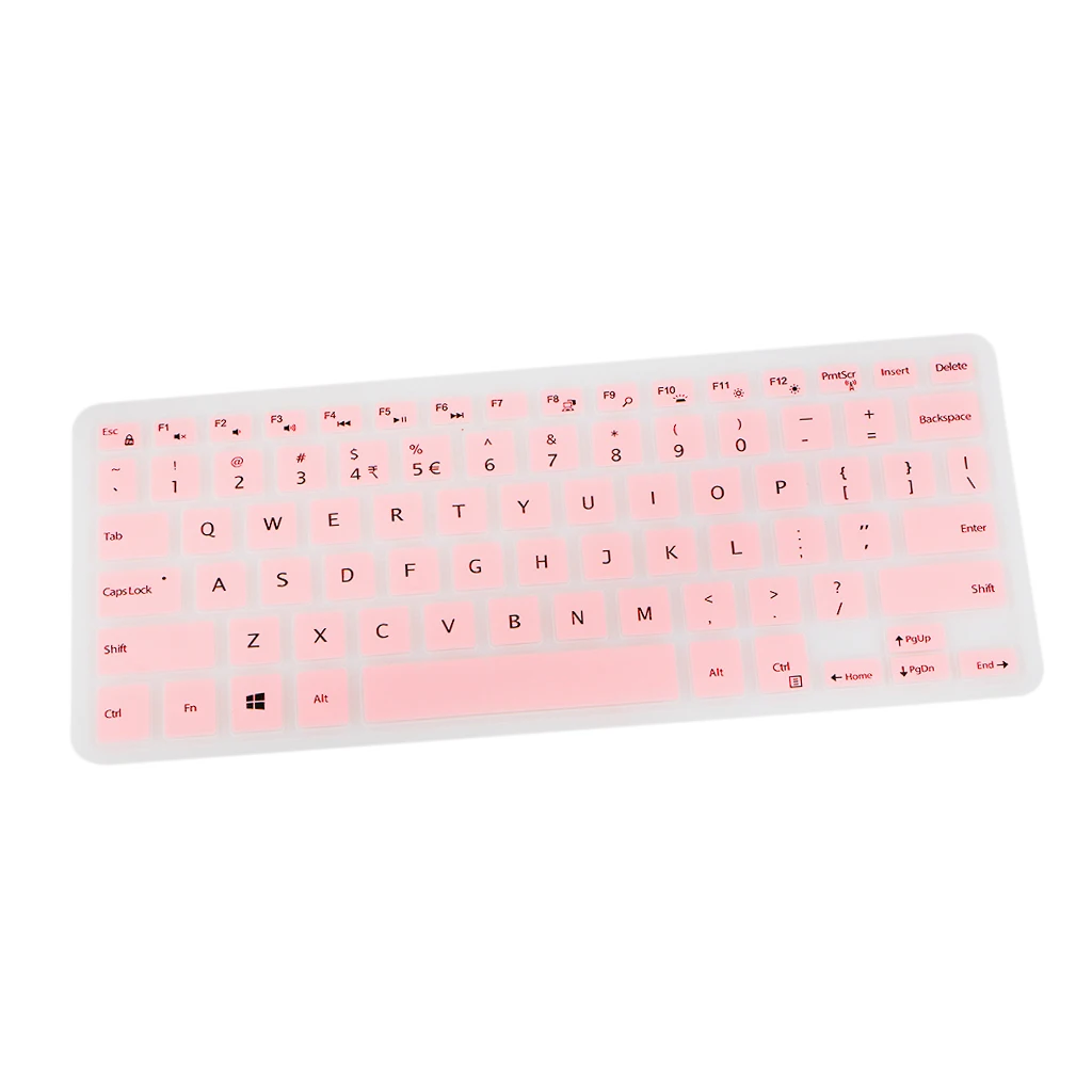 

Removable Silicone Keyboard Cover Skin for Dell XPS13 PC Computer Desktop Pink