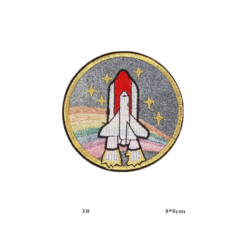 PGY Rocket Star UFO Alien вышитые значки заплатки джинсовая сумка Одежда швейное украшение