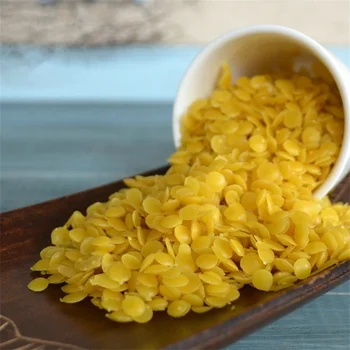 CHUANGGE 100g Pure Natural Beeswax Candles Making Supplies 100% No Added Soy Wax Lipstick DIY Material Yellow Bee Wax Cera Flava 3