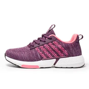 

FANDEI 2019 Running Shoes For Women Sport Shoes Woman Flyknit Zapatillas Mujer Deportiva Light Sneakers Women Cushioning Sole