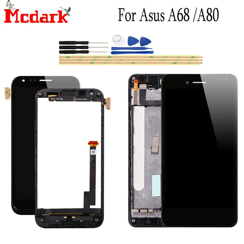 Для ASUS PadFone 2 A68m A68 Сменные аксессуары ЖК-дисплей + сенсорный экран для смартфона Asus