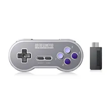 8bitdo SN30 Беспроводной пульт дистанционного управления с 2,4 г NES приемник классический Джойстик Геймпад для коммутатора Android ПК Mac