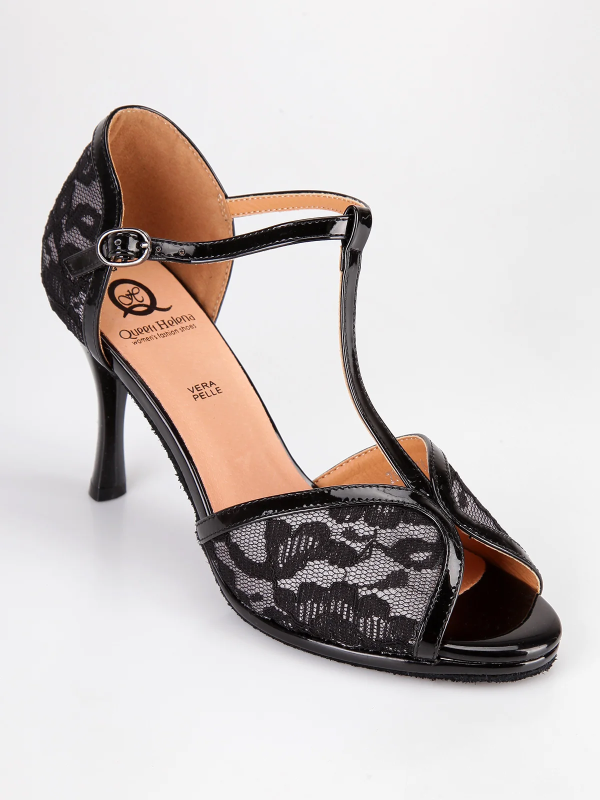 Dance sandals with lace inserts blackin Women's Sandals from Shoes on