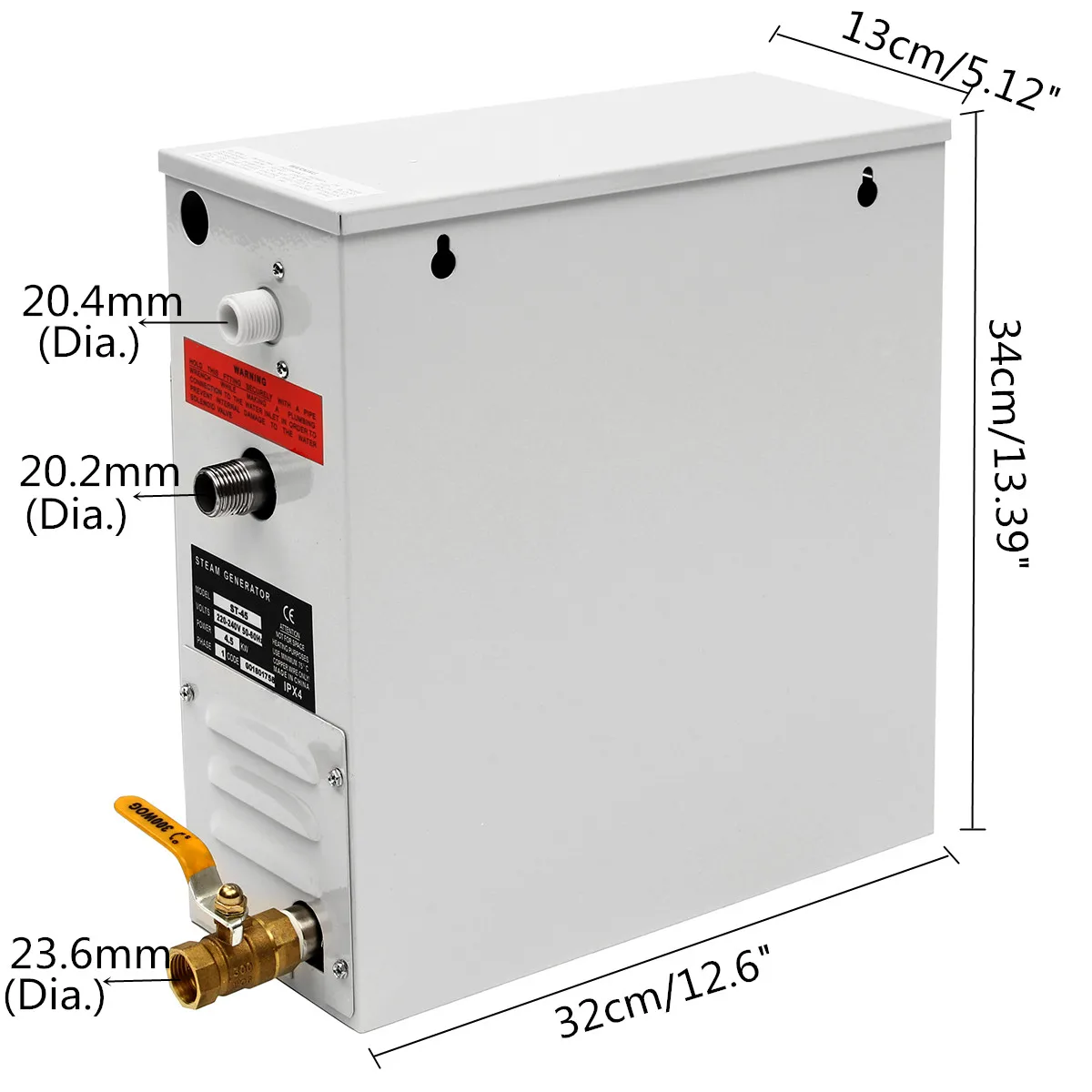 220 V 4.5KW портативный Парогенератор Сауна домашний спа цифровой контроллер сауна комната Пароварка ST-135M бытовой пароочиститель