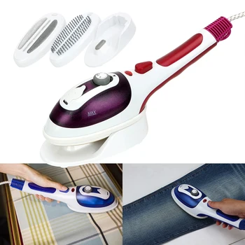 

Ironing Clothes Garment Steamer Tool US/EU Plug 220V 5pcs/set Universal Vertical Steamer Accessories 2pcs Steam Irons Brushes