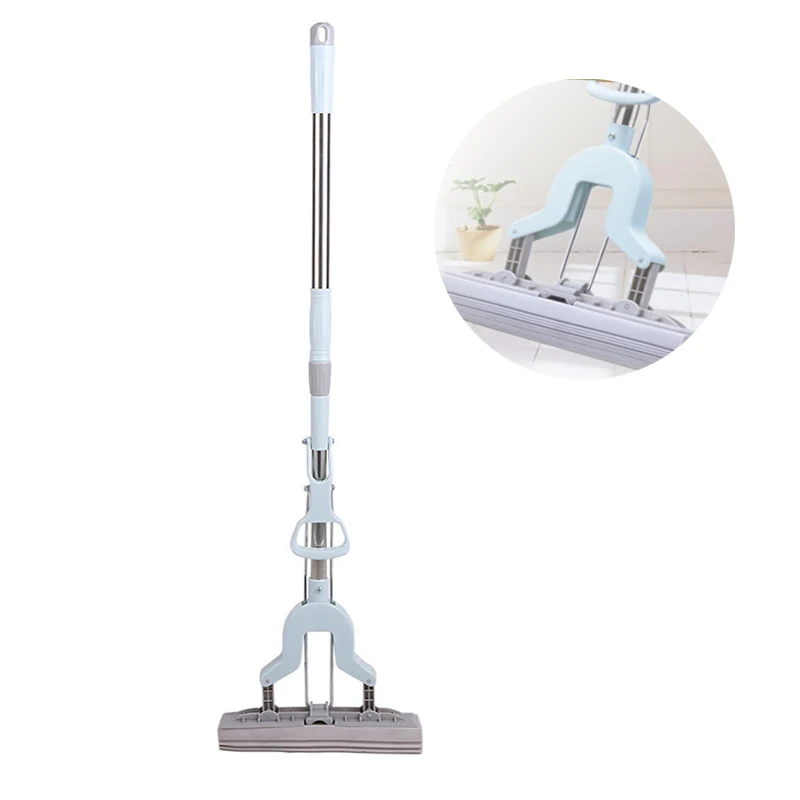 

Floor Mop Telescopic Handle Absorbent Sponge Mop Stainless Steel Handle Mop Home Bathroom Kitchen Clean Home Floor Cleaning Tool