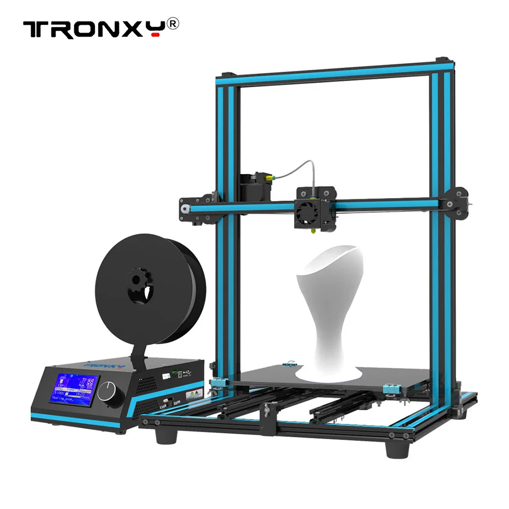 3D принтер Tronxy X3S 3 ступенчатая установка двойные винты Z вентиляторы размер печати