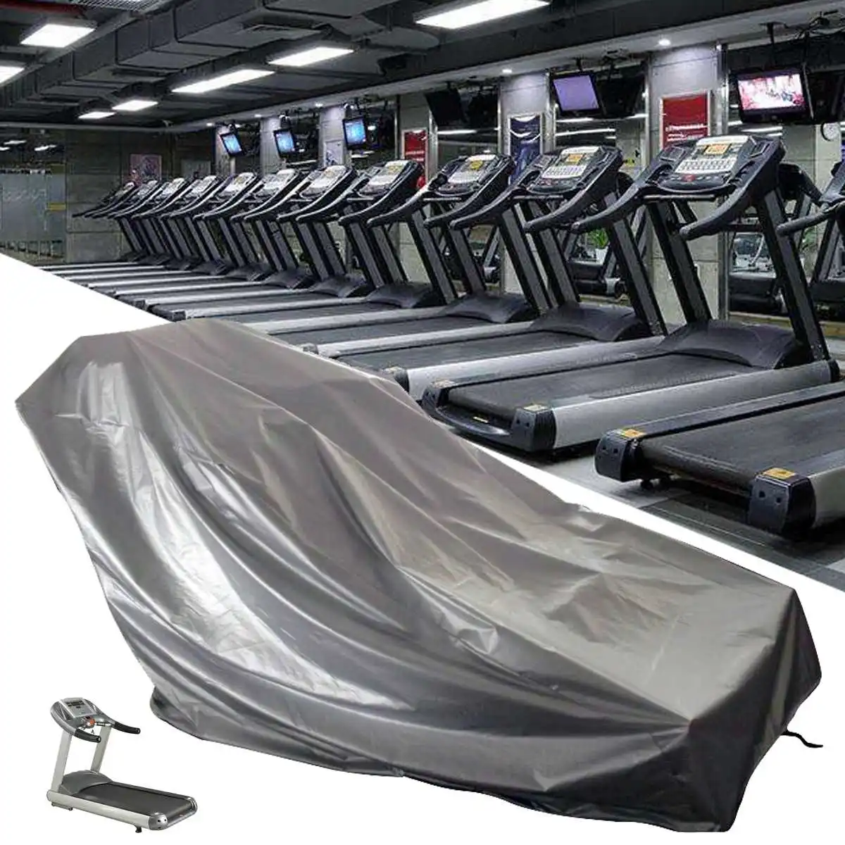 

Durable Treadmill Cover Shelter Running Jogging Machine Dustproof Waterproof Protection Bag Treadmill Dust Cover 200X95X150CM
