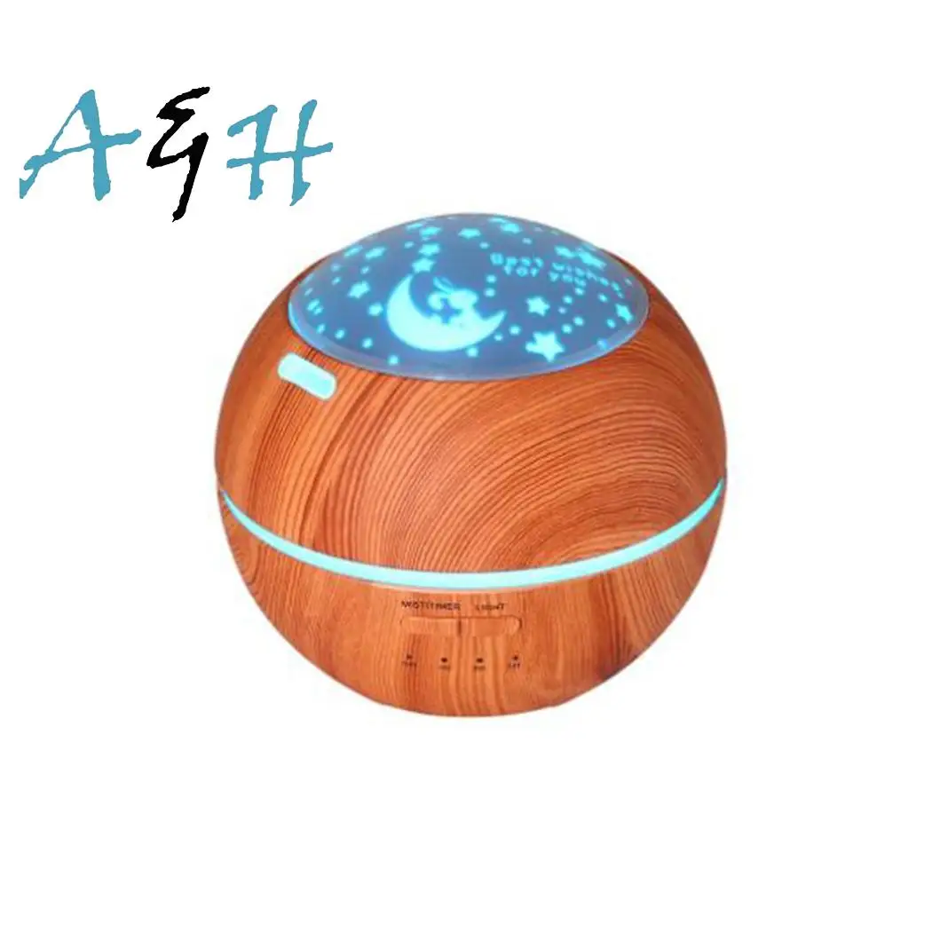 

Ultrasonic Aroma Humidifier Light Shadow Wood <36dB Grain Aromatherapy 10-20 150ML Diffuser 14.5W 5H-8H