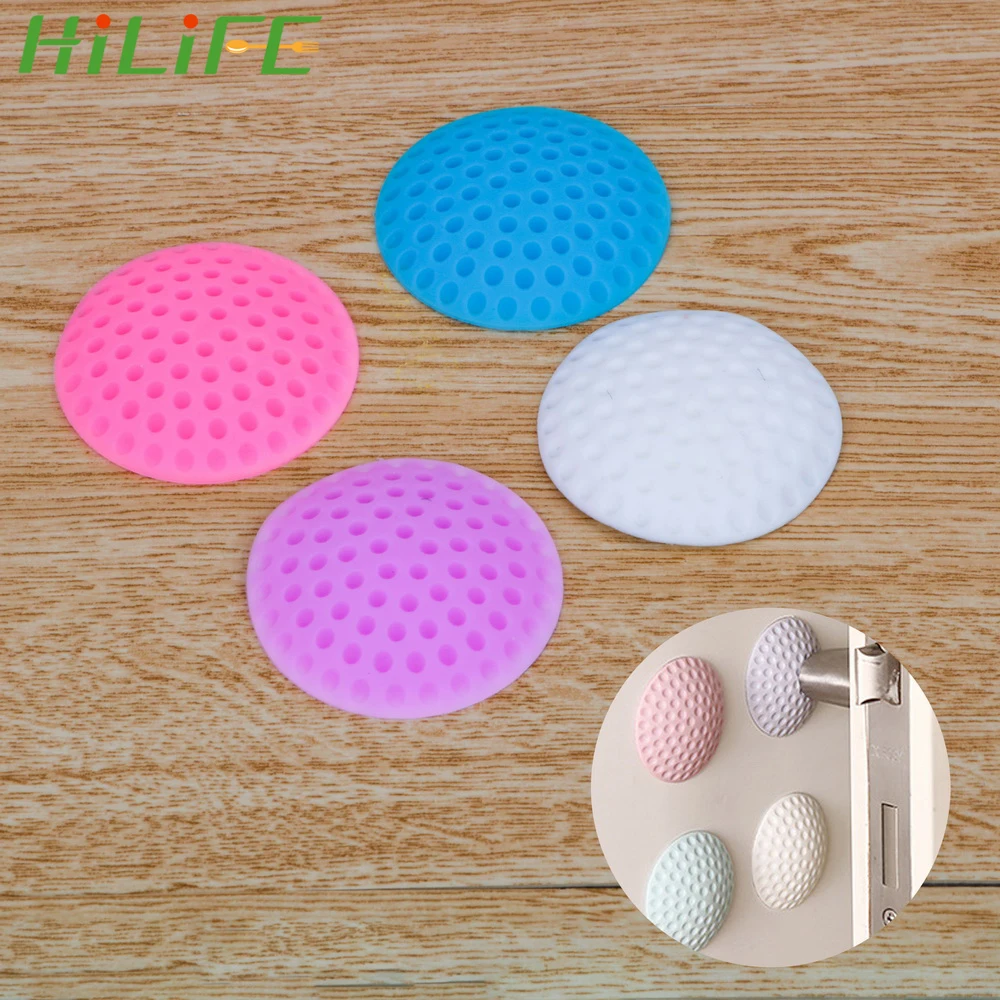 HILIFE Rubber Silencer Buffer Guard Crash Pad Self Adhesive Stoppers Soft Thickened Door Handle Bumpers Circular Wall Protectors