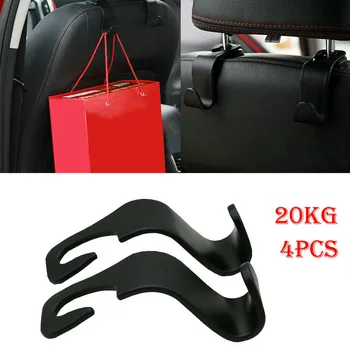 

2019 Newest Hot 4PCS Car Seat Coat Hook Purse Bag Hanging Hanger Auto Bag Organizer Holder