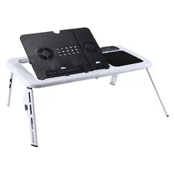 Компьютерный стол для ноутбука складной стол e-стол кровать USB Охлаждающие вентиляторы Подставка ТВ лоток