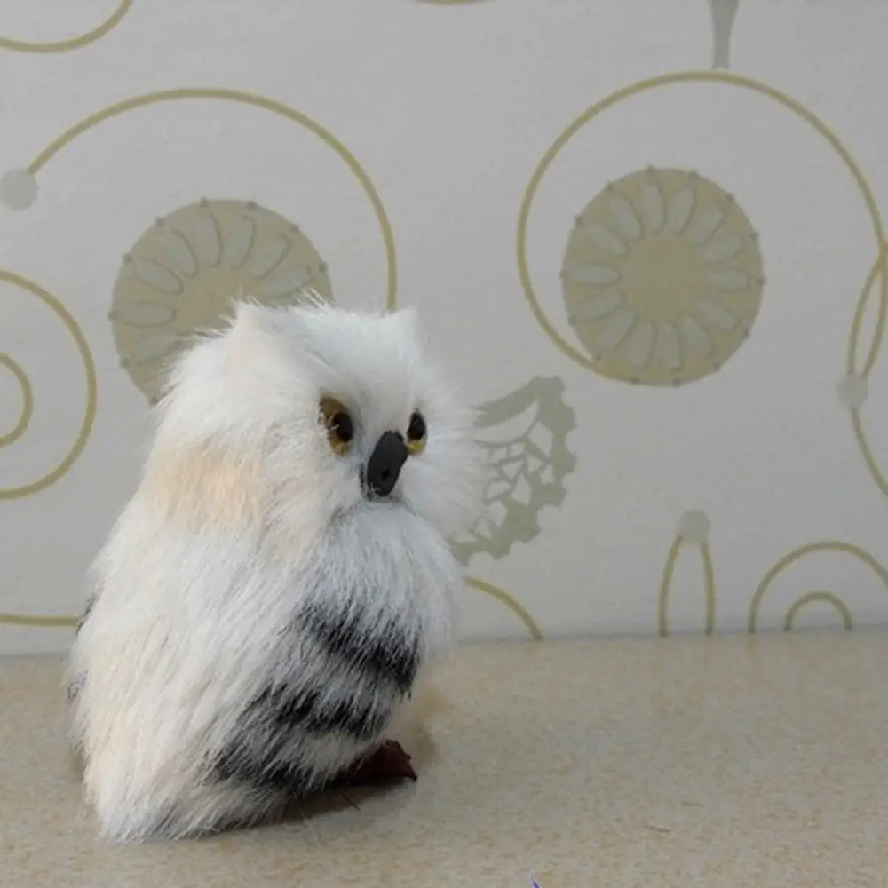 Модель моделирования белый плюшевый Hedwig сова игрушка кукла животное подарок декор
