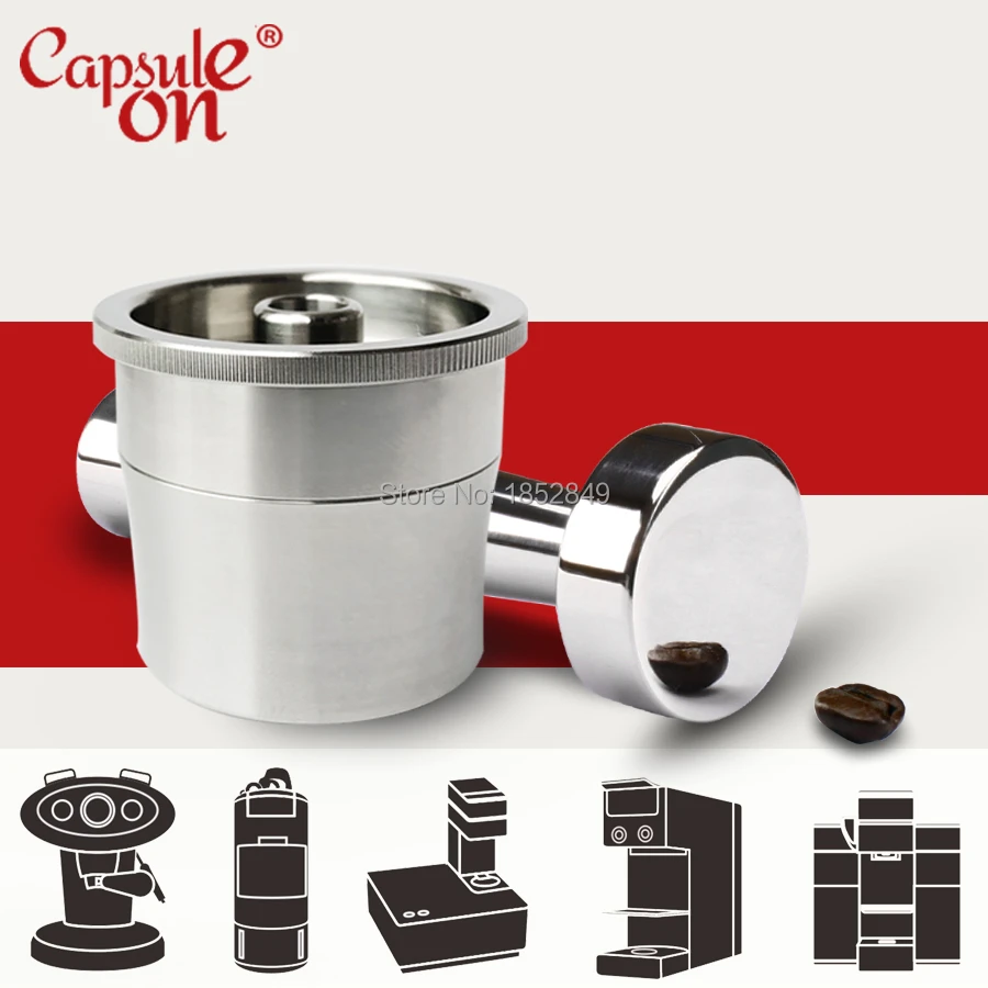 Compatible With Illy Coffee Machine Coffee Stainless Steel Metal Reusable Disposable Capsule Size For Illy Coffee Capsules Coffee Filters Aliexpress