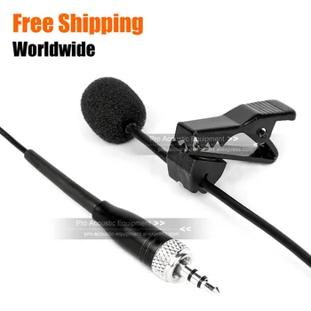 

3.5 mm TRS Stereo Screw Lock Lavalier Lapel Tie Clip Microphone For SENNHEISER EM SK XSW 1 2 SK 20 SK20 Wireless System Bodypack