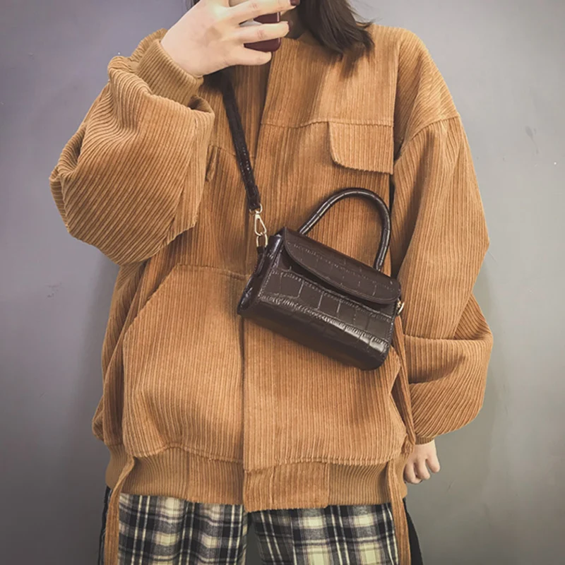 

[Super Seabob] 2019 Spring Summer Woman New Stylish Black Stone Pattern Single Strap PU Leather Messenger Bag All Match LI824