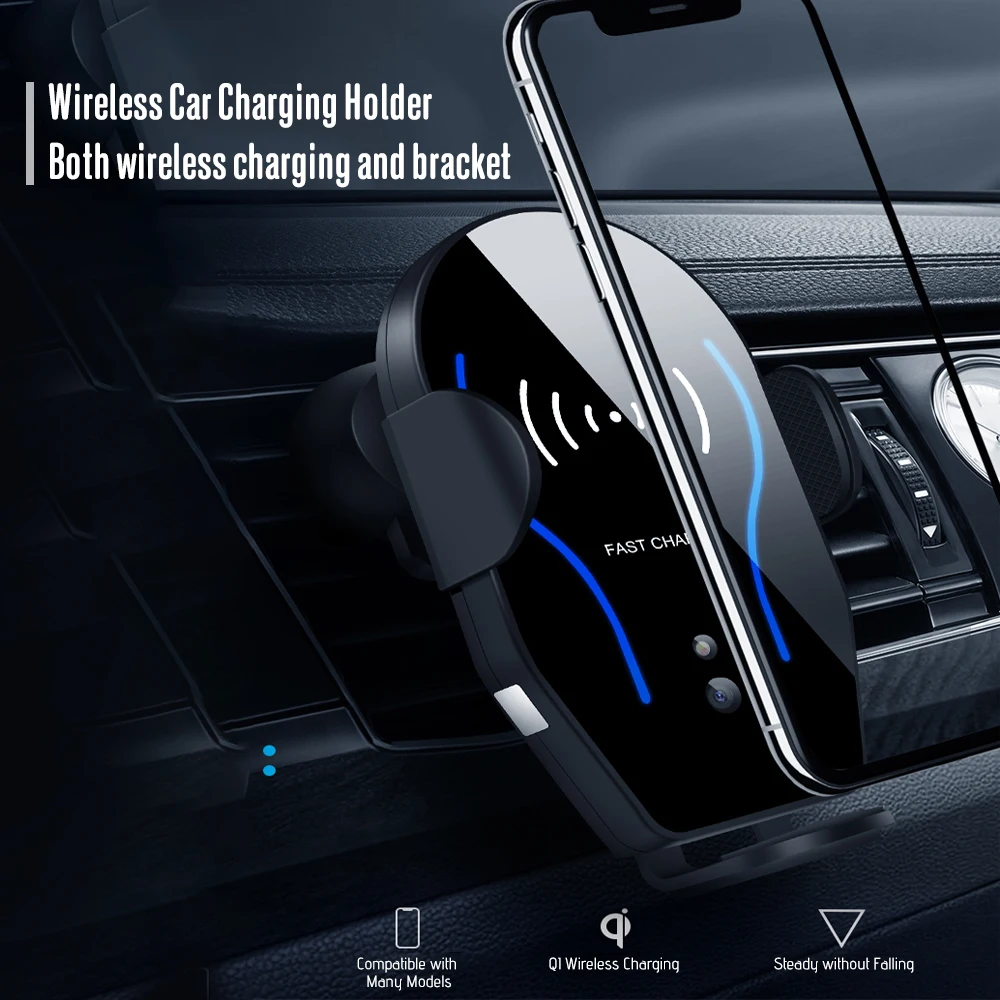

Wireless Car Charger 15W Automatic Induction Car Phone Mount Air Vent Phone Holder for iPhone 8/X Samsung Galaxy Note