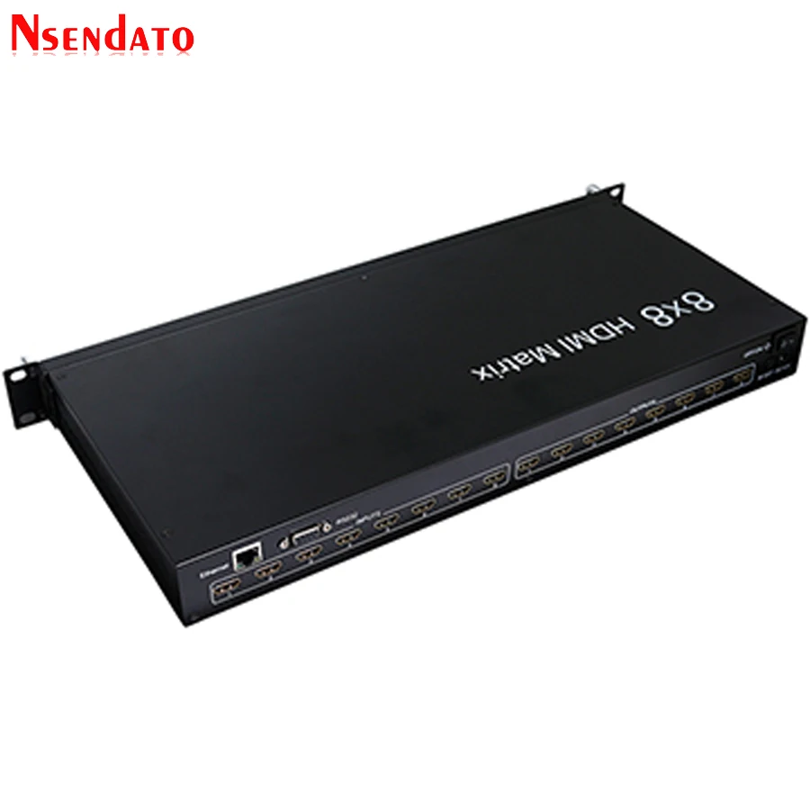  Full HD 3D 8X8 HDMI 1.3 Matrix with RS232/LAN Port Adapter 8 in 8 out HDMI Matrix Switch with IR Re