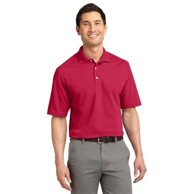 Port Authority K455 Mens Rapid Dry Polo T-Shirt Red - 2XL |