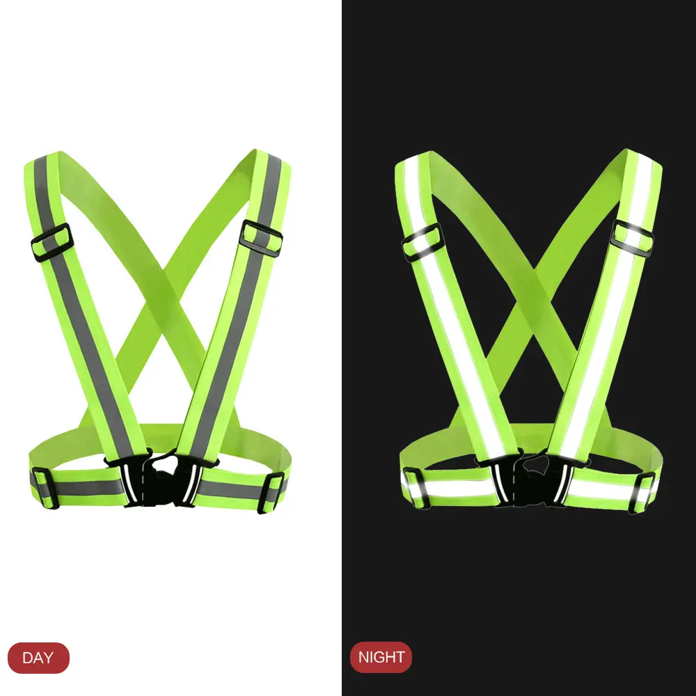 Светоотражающие жилеты Безопасный Жилет для бега, для мужчин и женщин, для бега, бега, ходьбы, езды на велосипеде, спорта на открытом воздухе