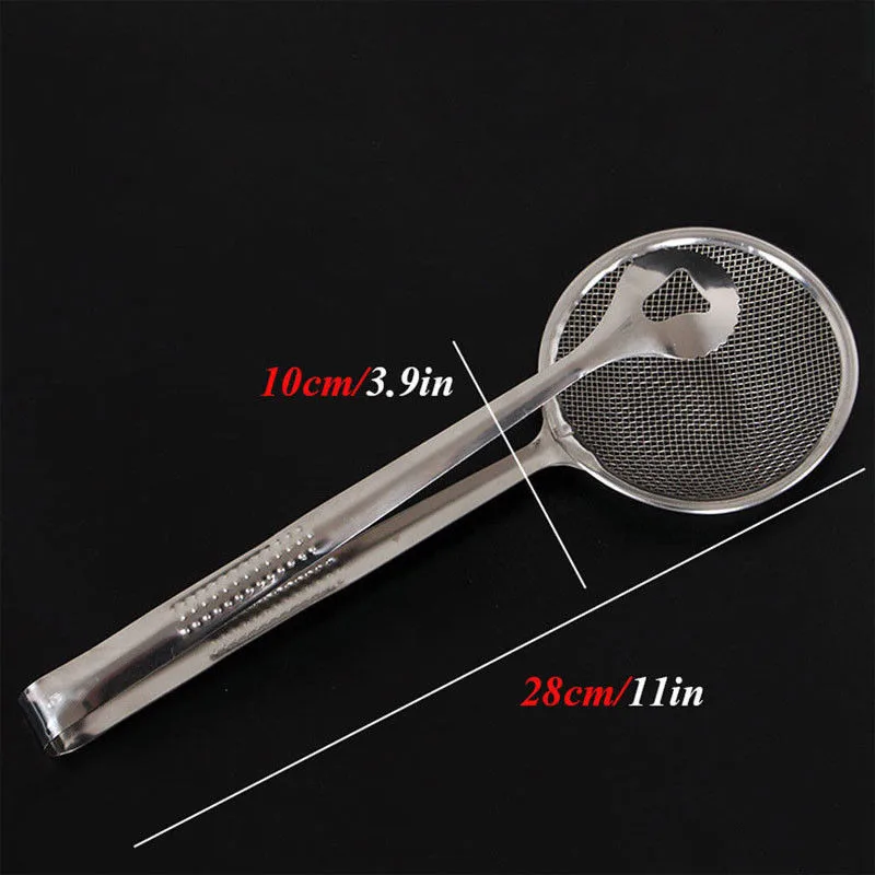 Multi-functional Filter Spoon With Clip Food Kitchen Oil-Frying Salad BBQ Filter Practical Kitchen Accesories Tools Popular