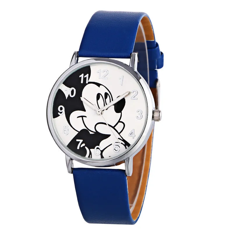 Children Cool Mickey Mouse Watch boys&girls Fashion Belt Quartz Watch Gift 