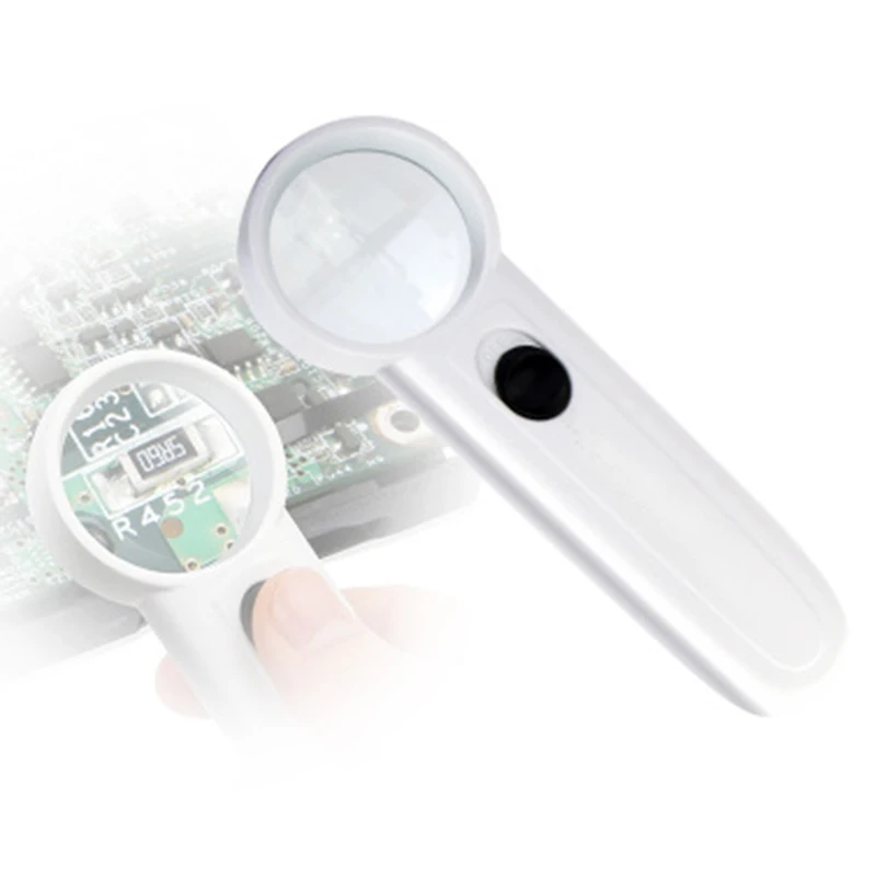 JM-Z19 8X optical magnifier with cree 2 led for repairing fixing internal observe details for PC smartphone repairing