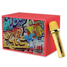 FULL-Sk500 Bluetooth динамик с беспроводным микрофоном караоке динамик беспроводные стерео домашние вечерние супер динамик коробка(Us Plug