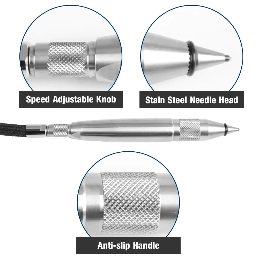 Пневматическая воздушная гравировальная ручка писец молоток шланг гравировальный инструмент для письма для твердого материала шлифовальный инструмент