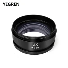 Special Price 2X Barlow Auxiliary Objective Lens Optical Glass Lens for Stereo Microscope with Working Distance 30mm Mounting Thread M48x0.75 Special Price 2X Barlow Auxiliary Objective Lens Optical Glass Lens for Stereo Microscope with Working Distance 30mm Mounting Thread M48x0.75