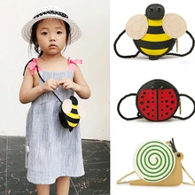 Новые милые детские сумки для девочек из искусственной кожи с мультяшными животными, сумки для монет, сумки на плечо, сумочки, сумки-мессенджеры, сумки через плечо