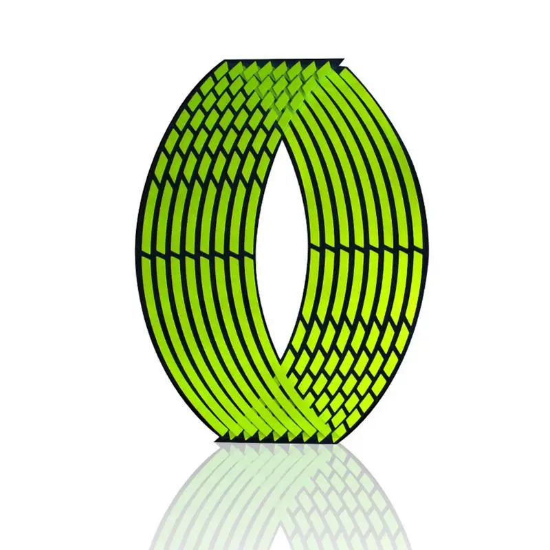 

Night Light Personality Reflective Waterproof Stickers PVC Durable Motorcycle Wheel Stickers Green Fast Delivery Accessories