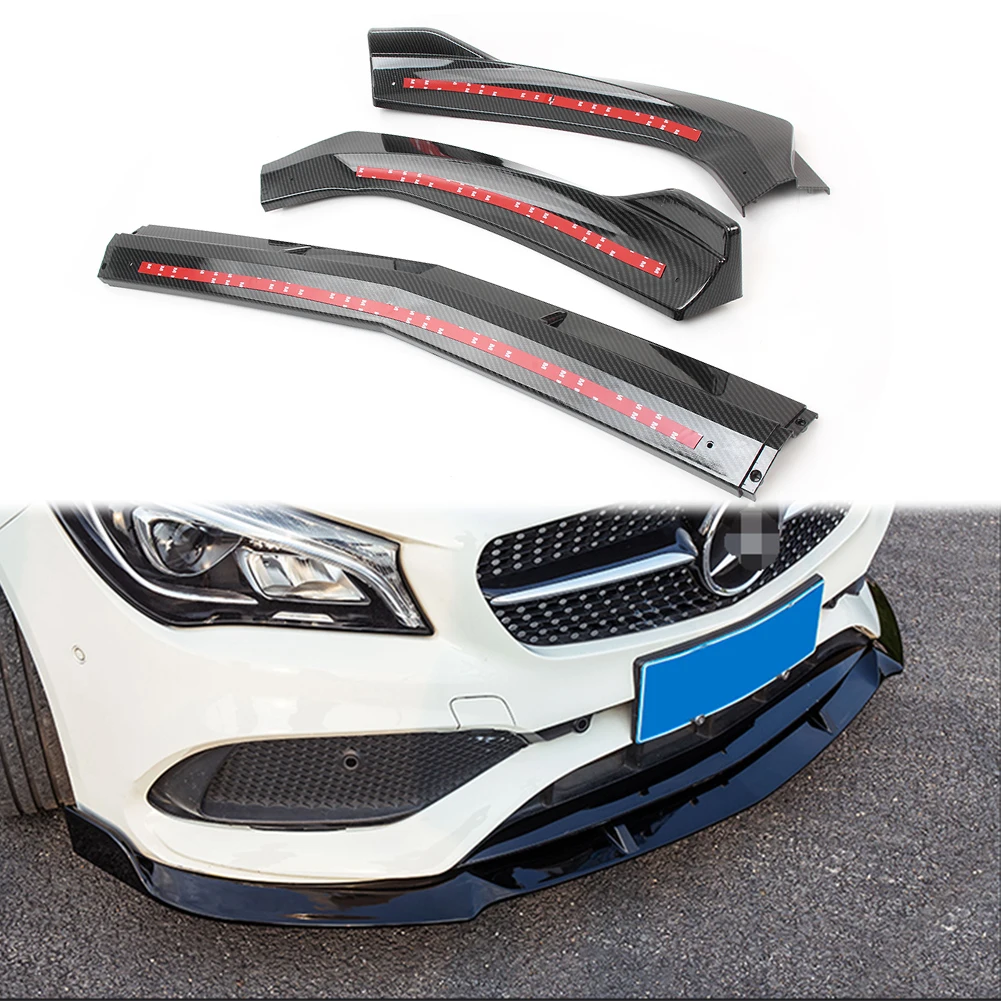 Front Bumper Lip Cover Trim For Benz LCI Facelift 4D /Wagon AMG Sport