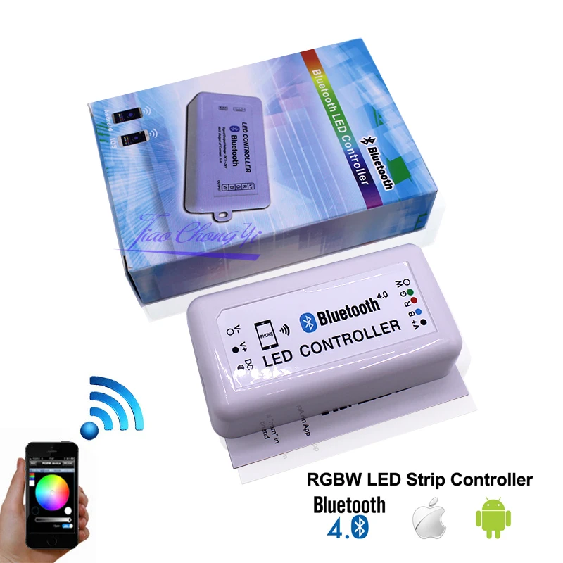 Bluetooth LED RGBW Controller DC 12 24V Wireless IOS/Android Bluetooth