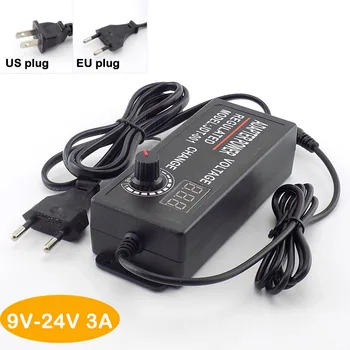 

Adjustable power adapter AC DC 110v 220V 9V-24V 3A adaptor 9-24V 3A 72W adaptateur universel homecare for Led Strip lamp light